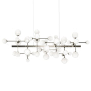 Sonneman Nebula 42 Light Bar LED Chandelier, Satin Nickel/White - 2066-13-J20