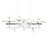 Sonneman Nebula 42 Light Bar LED Chandelier, Satin Nickel/White - 2066-13-J20