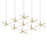 Sonneman Labyrinth 1 Light Pendant, Brass - 2105-14
