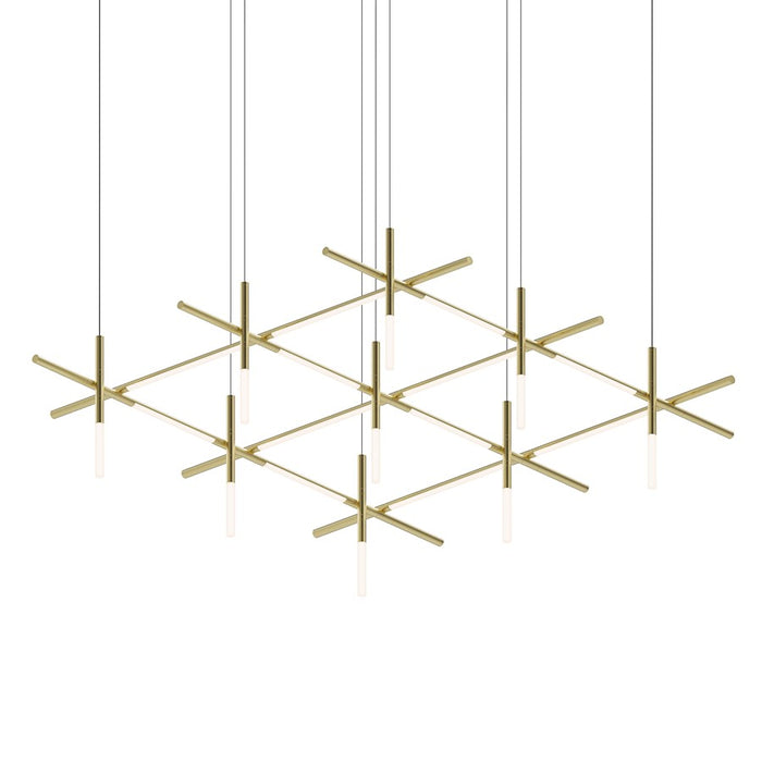 Sonneman Labyrinth 1 Light Pendant, Brass - 2105-14
