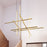 Sonneman Labyrinth 1 Light Chandelier, Brass/White
