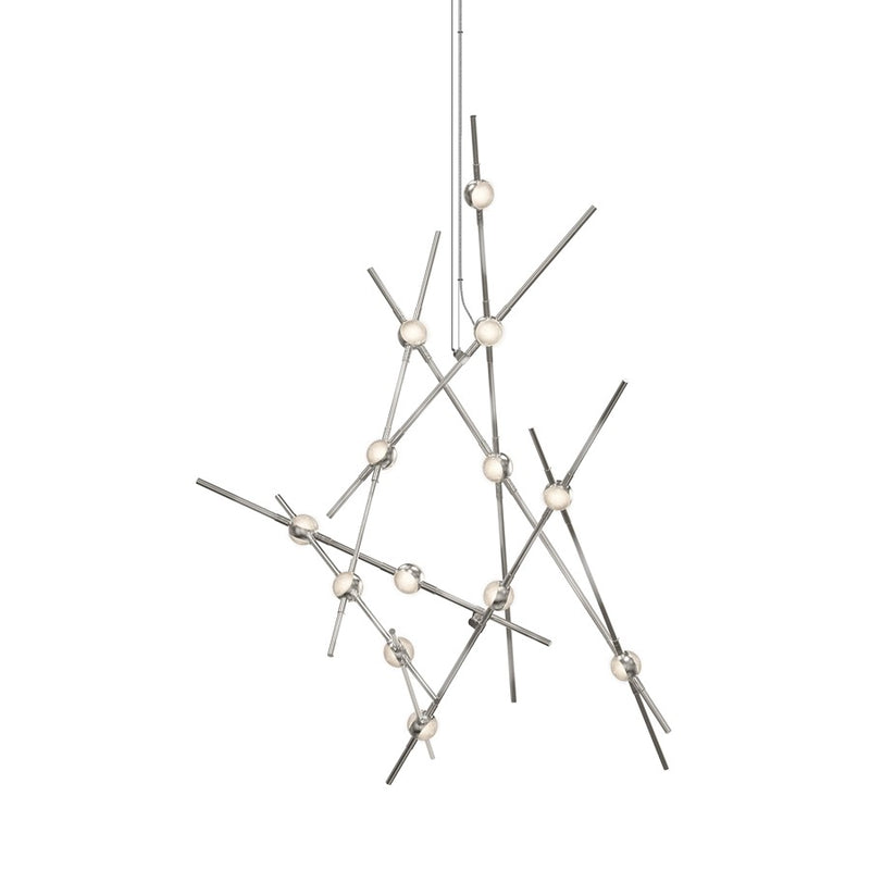 Sonneman Constellation 13 Light Pendant, Satin Nickel - 2151-13C-J20