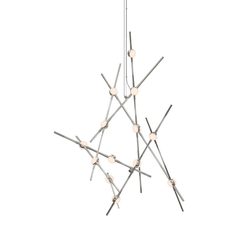 Sonneman Constellation 13 Light Pendant/Warm, Satin Nickel - 2151-13W-J20
