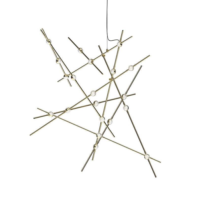 Sonneman Constellation 20 Light Pendant, Satin Brass - 2152-38C-J20
