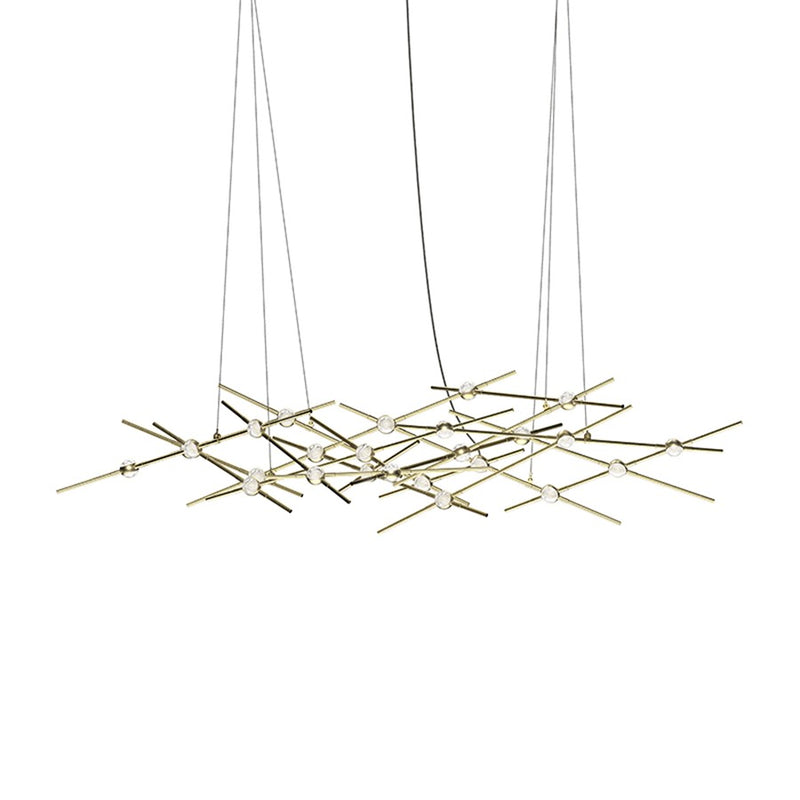 Sonneman Constellation 25 Light Pendant, Satin Brass - 2155-38C-J20