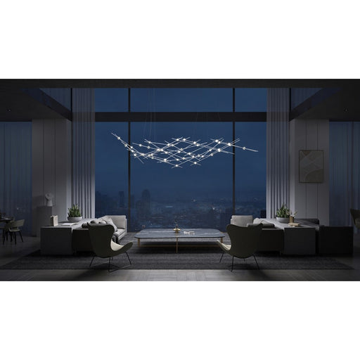 Sonneman Constellation 44 Light Ursa Major Pendant, Nickel/White
