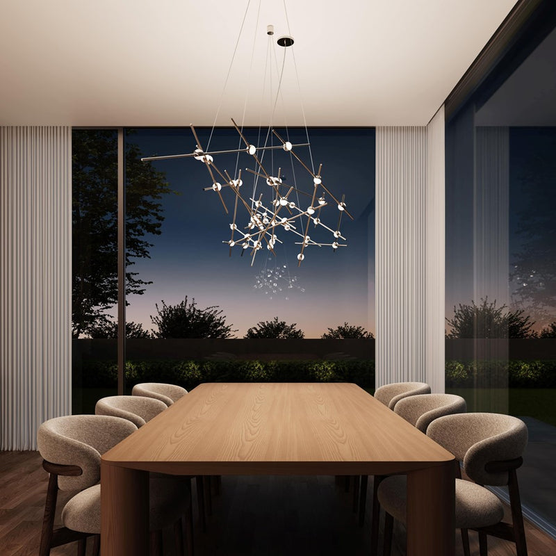 Sonneman Constellation 44 Light Ursa Major Pendant, Nickel/White