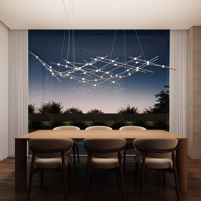 Sonneman Constellation 44 Light Ursa Major Pendant, Nickel/White
