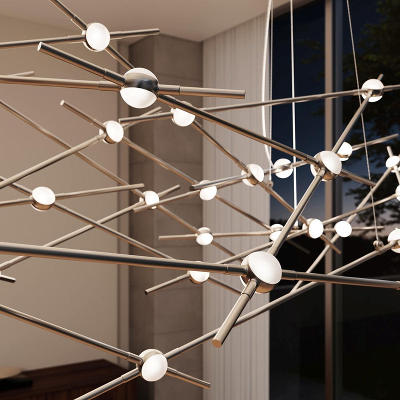 Sonneman Constellation 44 Light Ursa Major Pendant, Nickel/White