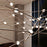 Sonneman Constellation 44 Light Ursa Major Pendant, Nickel/White