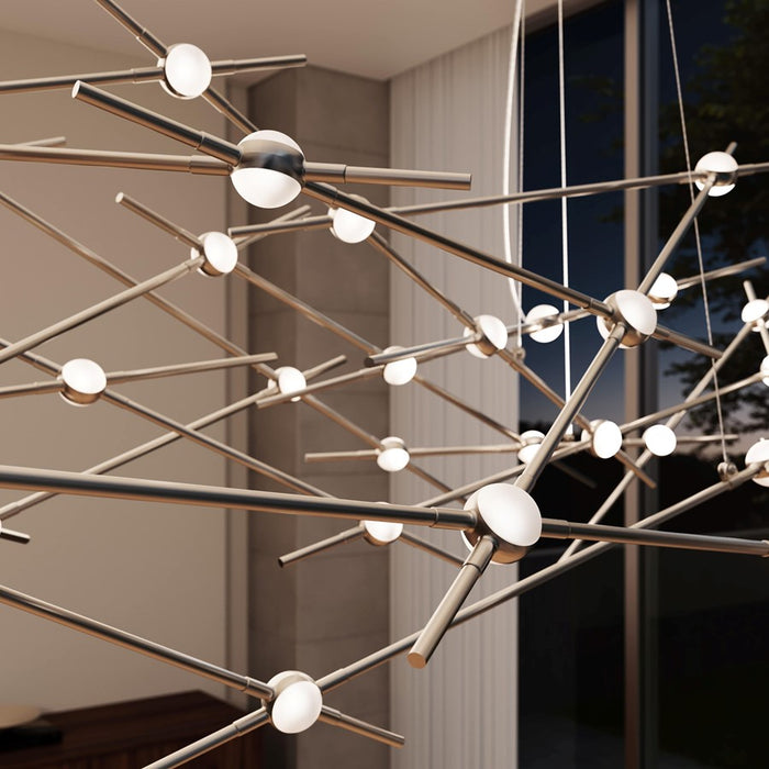 Sonneman Constellation 44 Light Ursa Major Pendant, Nickel/White