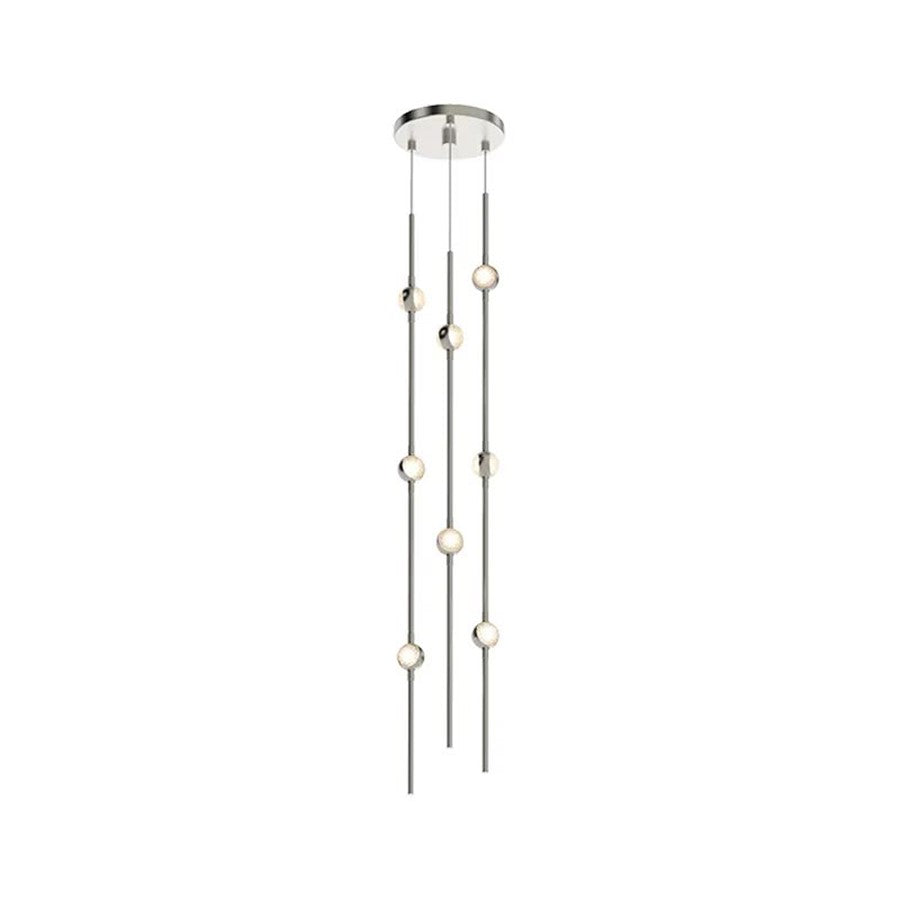 Sonneman Constellation 8 Light 34" Pendant, Satin Nickel - 2161-13C-S-J20