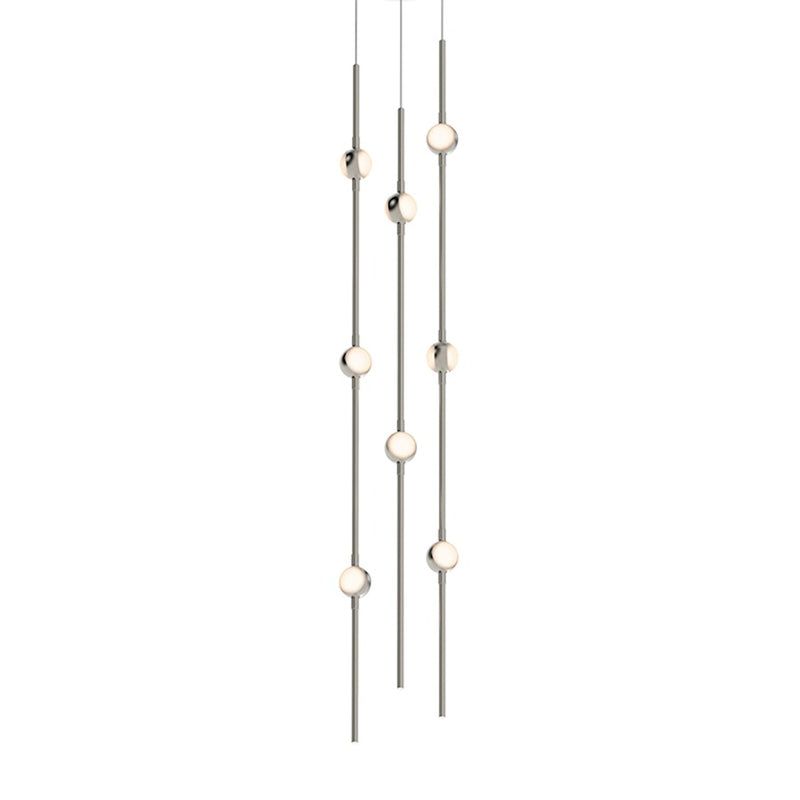 Sonneman Constellation 8 Light Andromeda LED Pendant, Nickel/White - 2161-13W-S