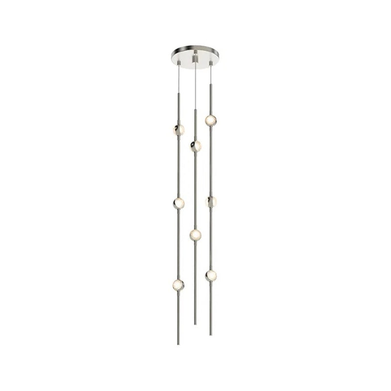 Sonneman Constellation 8 Light 34" Pendant/Warm, Satin Nickel - 2161-13W-S-J20