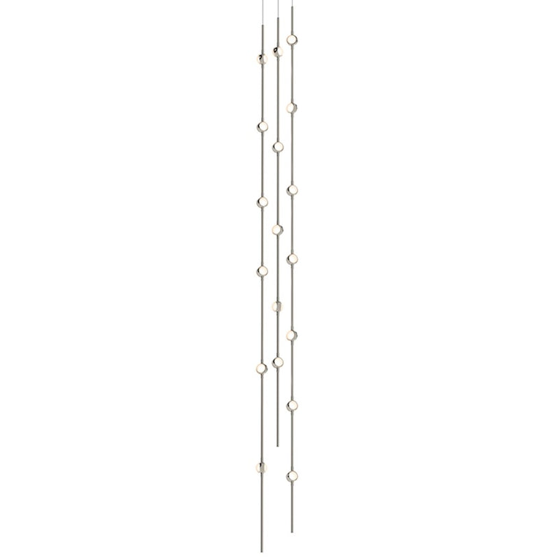 Sonneman Constellation 18 Light Andromeda LED Pendant, Nickel/White - 2161-13W-T