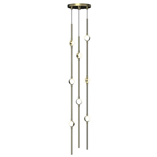 Sonneman Constellation Pendant, 3000K, Satin Brass