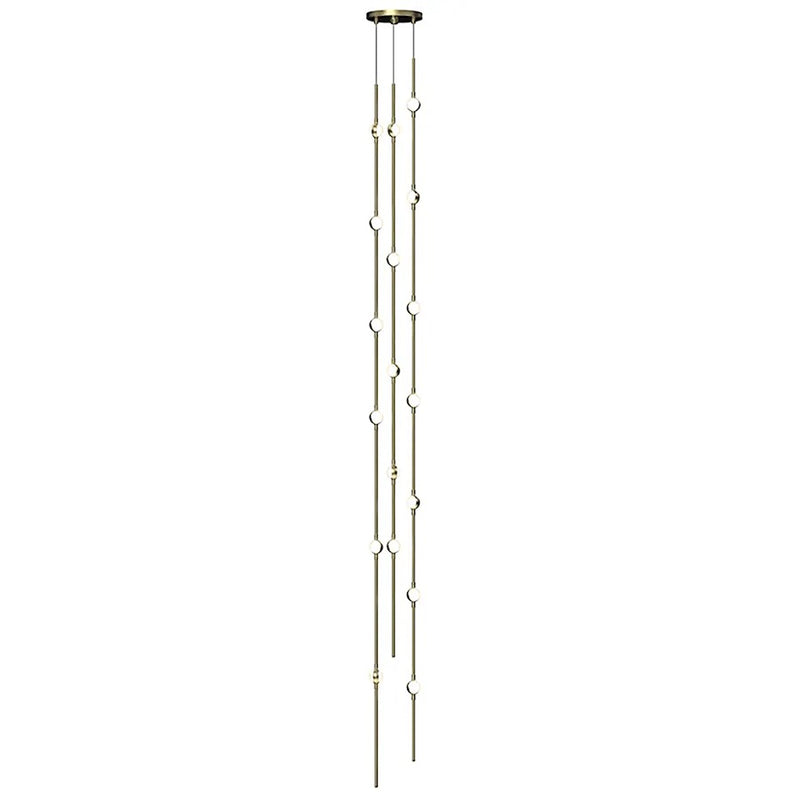 Sonneman Constellation Pendant, 3000K, Satin Brass