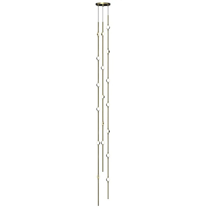 Sonneman Constellation Pendant, 3000K, Satin Brass