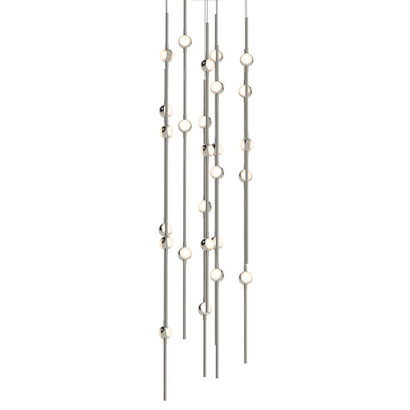 Sonneman Constellation 26 Light Andromeda LED Pendant, Nickel/White - 2162-13W-S