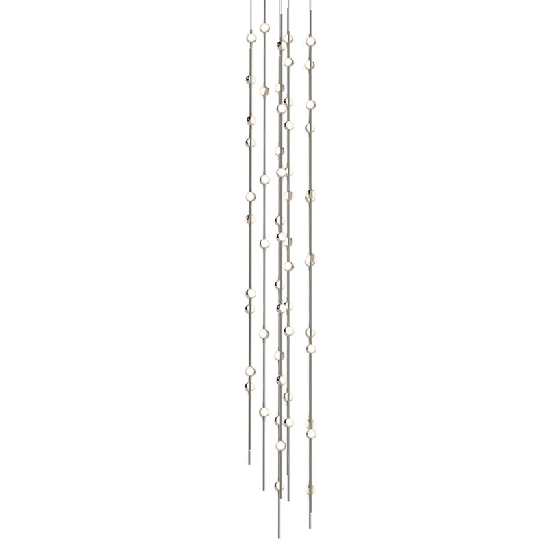 Sonneman Constellation 55 Light Andromeda LED Pendant, Nickel/White - 2162-13W-T