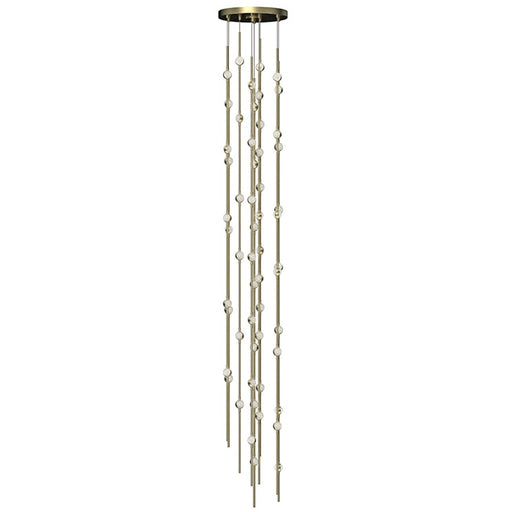 Sonneman Constellation 55 Light Pendant, Satin Brass - 2162-38C-T-J20