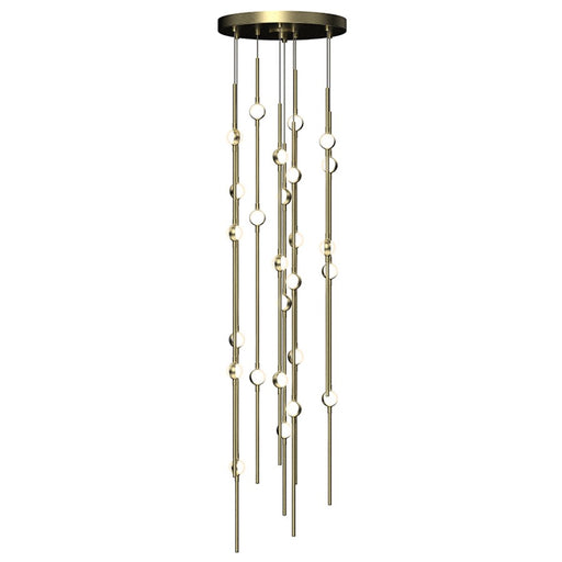 Sonneman Constellation 26Lt Pendant/27K/Warm, Satin Brass - 2162-38W-S-27-J20