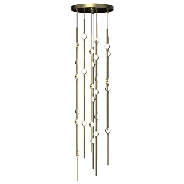 Sonneman Constellation 26Lt Pendant/27K/Warm, Satin Brass - 2162-38W-S-27-J20