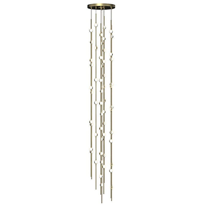 Sonneman Constellation 55 Light Pendant/Warm, Satin Brass - 2162-38W-T-J20