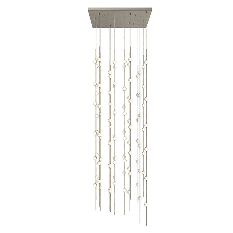 Sonneman Constellation 96 Light Andromeda LED Pendant Nickel/White - 2165-13W