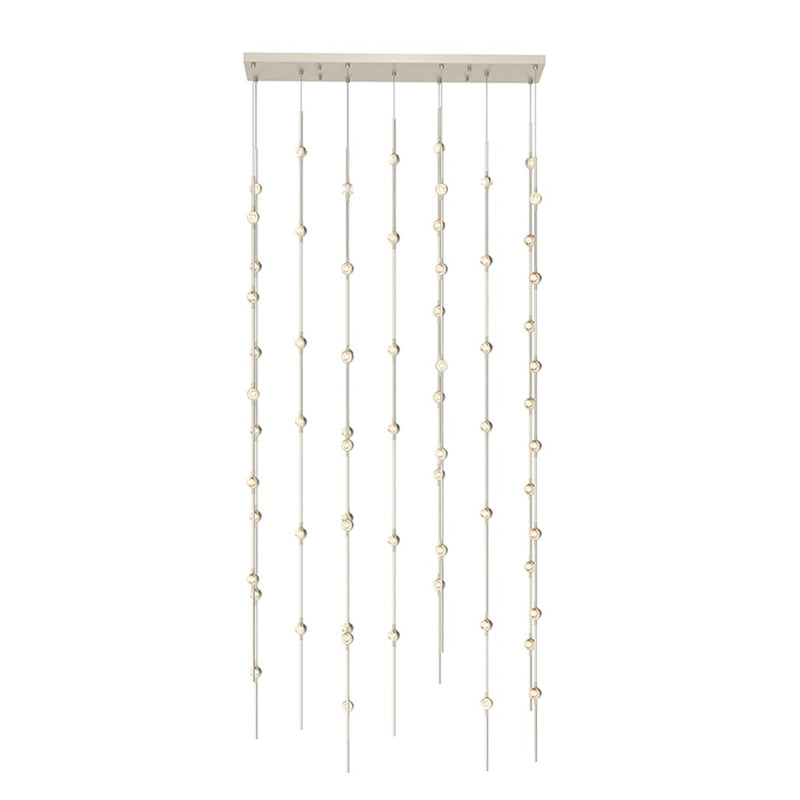 Sonneman Constellation 69 Light Andromeda LED Pendant, Nickel/Clear - 2166-13C