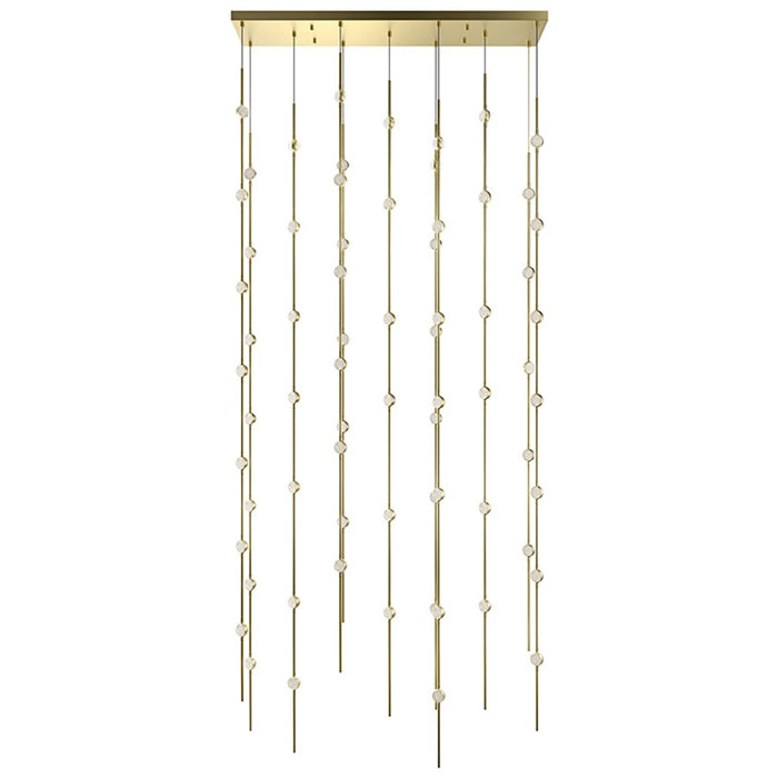 Sonneman Constellation 69 Light Pendant/27K, Satin Brass - 2166-38C-27-J20
