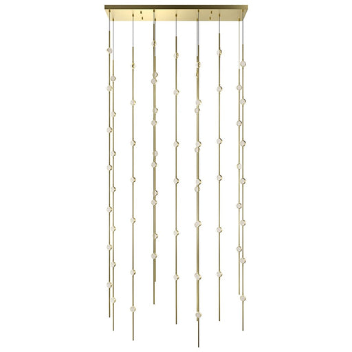 Sonneman Constellation 69 Light Pendant, Satin Brass - 2166-38C-J20