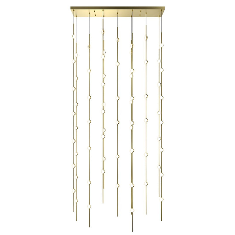 Sonneman Constellation 69 Light Pendant/27K/Warm, Satin Brass - 2166-38W-27-J20