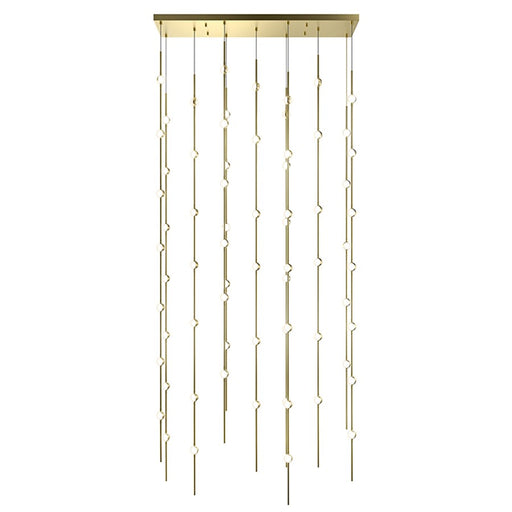 Sonneman Constellation 69 Light Pendant/Warm, Satin Brass - 2166-38W-J20