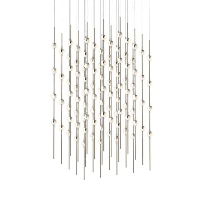 Sonneman Constellation 100 Light Pendant/Warm, Satin Nickel - 2168-13W-J20