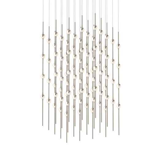 Sonneman Constellation 100 Light Pendant/Warm, Satin Nickel - 2168-13W-J20