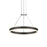 Sonneman Double Corona 2 Light 24" LED Ring Pendant, Satin Black - 2303-25