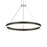 Sonneman Double Corona 2 Light 32" LED Ring Pendant, Satin Black - 2305-25