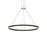 Sonneman Double Corona 2 Light 48" LED Ring Pendant, Satin Black - 2307-25