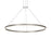 Sonneman Double Corona 2 Light 60" LED Ring Pendant, Bright Aluminum - 2309-16