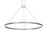 Sonneman Double Corona 2Lt LED Ring 60" Pendant, Aluminum/Frosted - 2309-16-J20