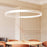 Sonneman Double Corona 2Lt LED Ring 60" Pendant, Aluminum/Frosted