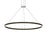 Sonneman Double Corona 2 Light 60" LED Ring Pendant, Satin Black - 2309-25