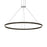 Sonneman Double Corona 2Lt LED Ring 60" Pendant, Black/Frosted - 2309-25-J20