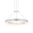 Sonneman Corona 1Lt LED Ring 16" Pendant, Satin Aluminum/Frosted - 2313-16-J20