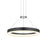 Sonneman Corona 1 Light LED Ring 16" Pendant, Satin Black/Frosted - 2313-25-J20