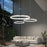 Sonneman Corona 1Lt LED 24" Pendant, Satin Aluminum/Frosted