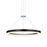 Sonneman Corona 1 Light LED Ring 24" Pendant, Satin Black/Frosted - 2315-25-J20