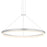 Sonneman Corona 1Lt LED Ring Pendant, Satin Aluminum/Frosted - 2317-16-J20