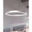Sonneman Corona 1Lt LED Ring Pendant, Satin Aluminum/Frosted